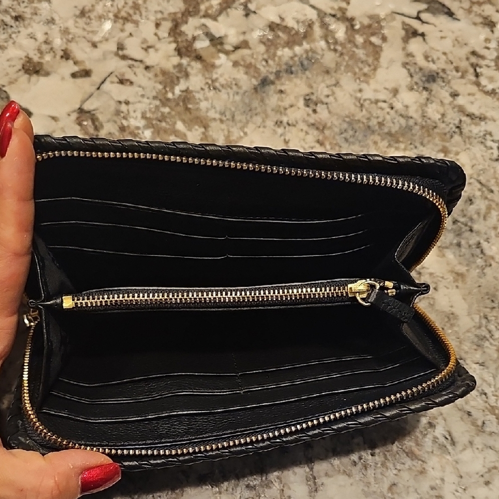 Tory Burch Black Leather Wallet - Picture 3 of 4